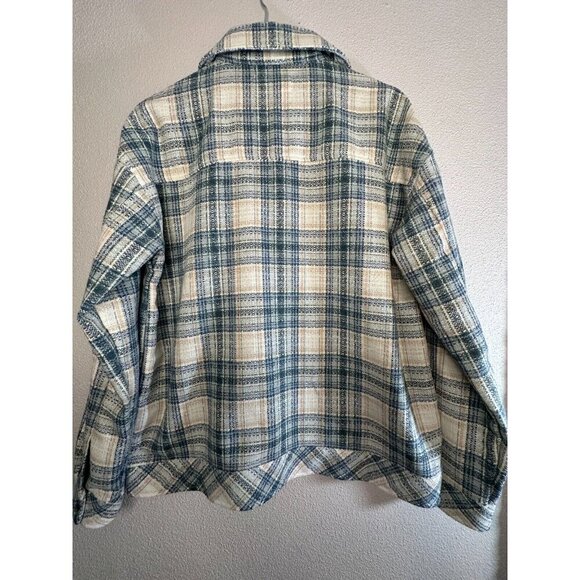 Boston Traders Tweed Shirt Jacket Sacket M Plaid Multi Western - Picture 7 of 16